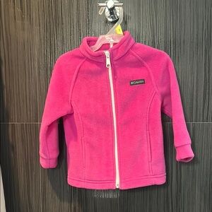 Columbia 18-24 Bright Pink Fleece Jacket